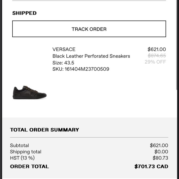 Versace Shoes Calf Skin Leather Medusa Logo - Picture 6 of 6